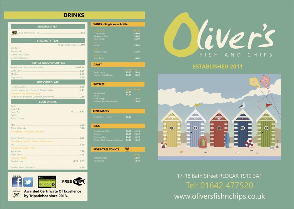 Restaurant menu 2026 1 large